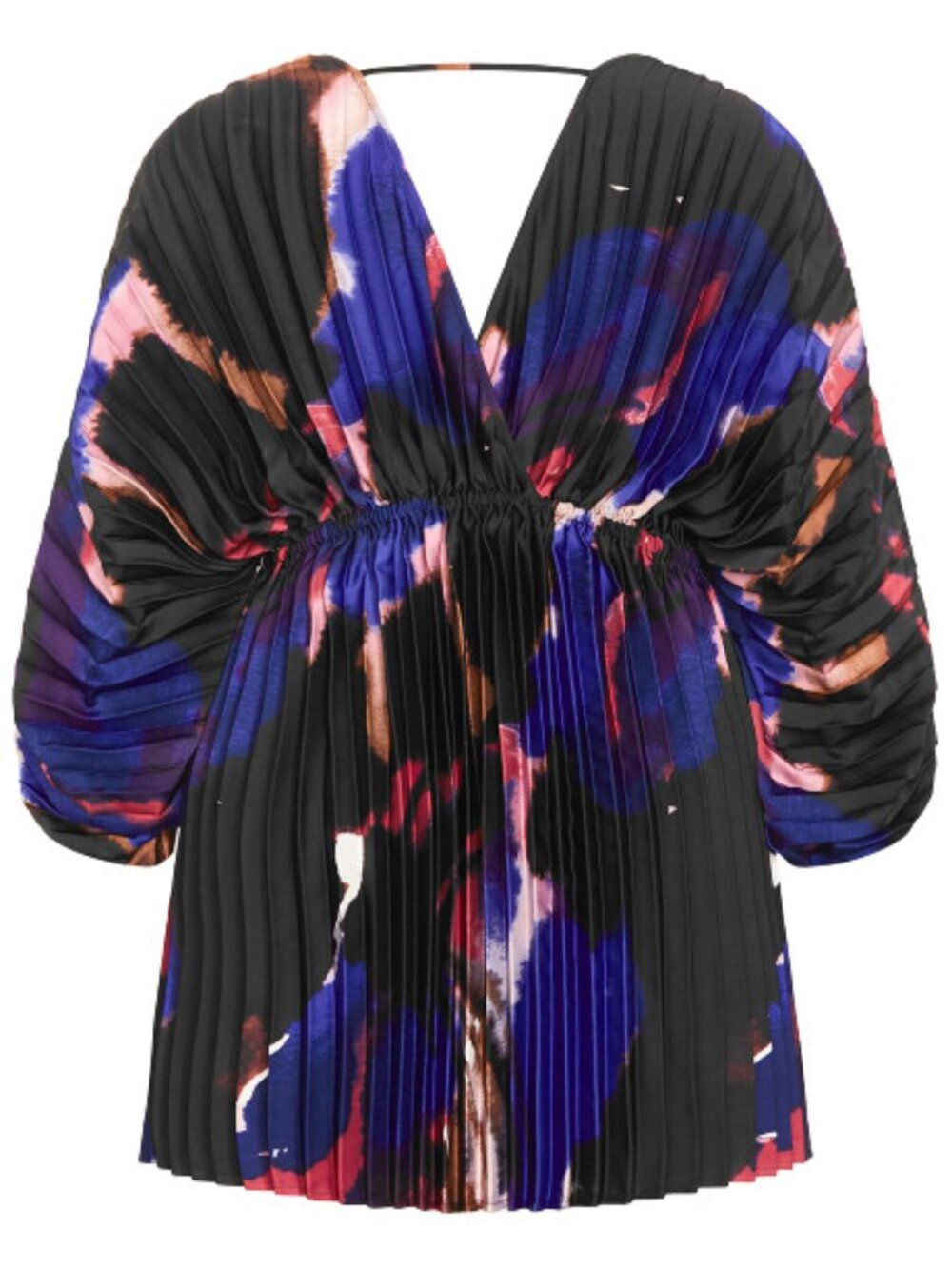 NWT City Chic Chloe Fade Print Pleated Open Back Mini Dress Sz. XXL or 24 - Picture 6 of 12